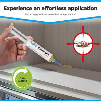 Indoor Cockroach Exterminator (1 tubes x 30g + 1 plungers + 2 tips)