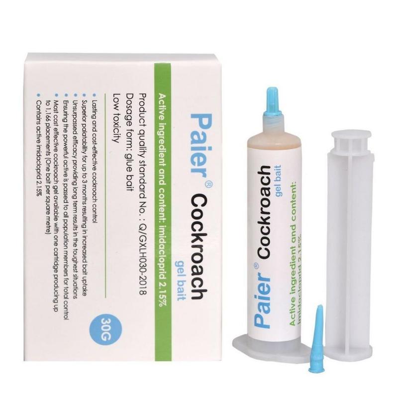 Indoor Cockroach Exterminator (1 tubes x 30g + 1 plungers + 2 tips)